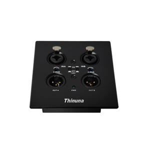 Thinun DT-22BOX (<span class=keywords><strong>WP</strong></span>) Professioneel Audiosysteem Dante Digitale Audio Interface Box, 2-kanaals met PoE Voeding, 48V Phantom Power - Product Image 3