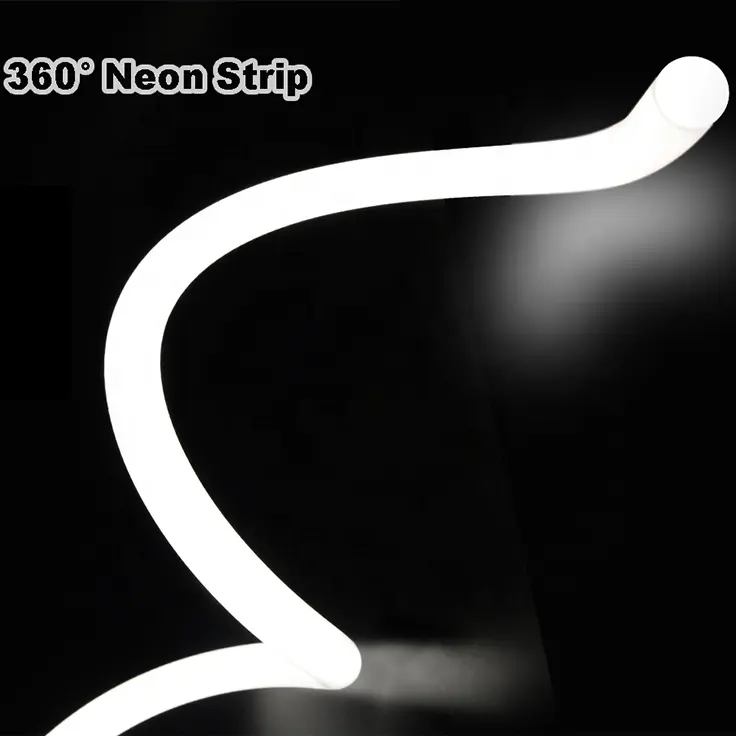 Flexibele Led Strip Light Diffuser Neon Licht 360 Graden Lichtgevende Ronde 360 Siliconen Buis Led Touw Licht