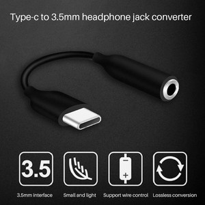 Adattatore per cavo Audio AUX da tipo C a 3.5mm con auricolare Jack <span class=keywords><strong>3.5</strong></span> giacca in PVC compatibile per tutti i telefoni cellulari - Product Image 4