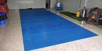 Caillebotis composite GRP FRP Plancher de passerelle en maille de fibre de verre en plastique renforcé de fibre de verre