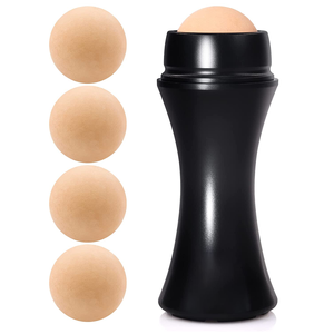 Hot Sale Face Oil Control Roller Reusable Massager Facial Skin Care Tools Natural Volcanic Stone Oil Absorbing Roller