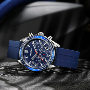 Reloj deportivo cronógrafo multifuncional para hombre, reloj de pulsera de cuarzo con esfera grande resistente al agua - Product Image 3
