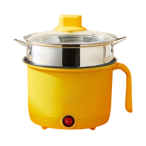 Casserole électrique épaisse pour 1 à 2 personnes, température réglable, grille de cuisson à vapeur, chauffage rapide, poêle électrique d'hôtel, 1,8 L, usage domestique - Product Image 1