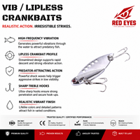Échantillon Gratuit Leurre de Pêche VIB à Lame Métallique 5cm 10g, Leurre Artificiel à Longue Portée pour Pêche en Eau Douce, Support Vente en Gros OEM