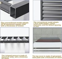Grille de protection anti-poussière en aluminium découpée au laser 3D de haute qualité, design imperméable, pour climatiseur mini-split extérieur