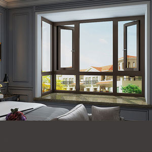 Fenêtre à battant moderne en aluminium, triple <span class=keywords><strong>vitrage</strong></span> isolant, ouverture vers l'extérieur, grille de sécurité, norme australienne, pour maisons australiennes - Product Image 2