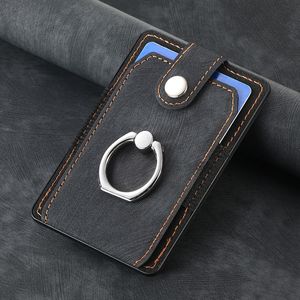 Étuis de téléphone portable vintage en PU avec porte-cartes, fonction portefeuille et anneau pour smartphone - Product Image 1