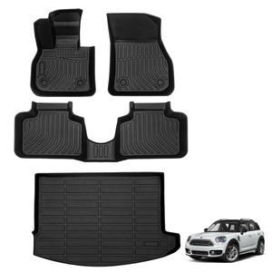 Tapis <span class=keywords><strong>de</strong></span> voiture 3D en gros Accessoires d'intérieur Tapis <span class=keywords><strong>de</strong></span> sol pour <span class=keywords><strong>Mini</strong></span> <span class=keywords><strong>Cooper</strong></span> Countryman F60 avec dossier <span class=keywords><strong>de</strong></span> coffre arrière - Product Image 1