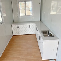 Portable 20ft/40ft Conteneur En Acier Préfabriqué Pliable Extensible Maison En Plein Air Bureau Chambre Hôtel Utiliser Panneau Sandwich En Bois Villa