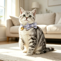Collier pour chat rose à carreaux tendance, collier à motif quadrillé mignon pour chats, ensemble 3 pièces avec nœud papillon, laisse et clochette, collier réglable pour chaton, pour usage quotidien en intérieur