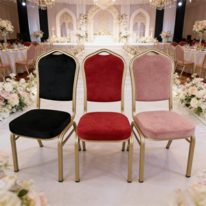Silla de Boda Elegante y Moderna de Acero Inoxidable Cromado en Oro para Novios, Hotel, Banquete, Recepción, Gimnasio y Apartamento - Product Image 5