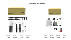 BROUAV Cadre de drone agricole en matériau composite de haute qualité, composant moteur essentiel, pulvérisation de pesticides, haute productivité - Product Image 4