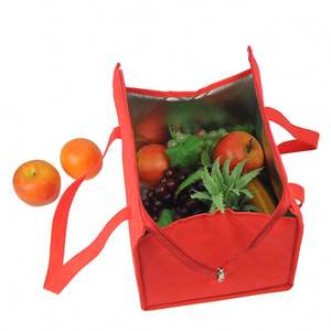 Bolsa Térmica Plegable para Entrega de Alimentos con Forro Térmico y Cierre de Cremallera, Fabricante OEM - Product Image 1
