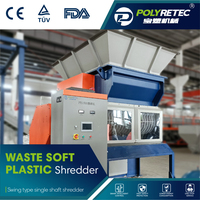 POLYRETEC PP PE plastique tuyau forfaitaire purge robuste unique arbre déchiqueteuse Machine déchets solides usine de recyclage de matériaux