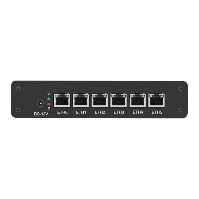 6lan Mini Pc Firewall Intel 4405U  Pfsense MikroTik Network Support I211 Mini PC Network Security Firewall Appliance