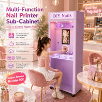 Distributeur automatique de vernis à ongles 24h/24 sans surveillance avec armoires intégrées, vérification d'identité et gestion du stock en temps réel