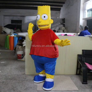 Funtoys fábrica profesional personalizado Simpsons familia mascota disfraz adulto tamaño personaje <span class=keywords><strong>de</strong></span> dibujos animados mascota disfraz para la venta - Product Image 2