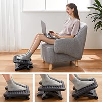 Repose-pieds réglable en plastique, 2022 °, masseur pour les pieds, fonctionne sous le bureau, avec 3 positions de hauteur à 30 degrés