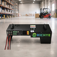 Batterie LiFePO4 24V 100Ah pour chariot élévateur, transpalette électrique, gerbeur, cycle profond, haute décharge, BMS intelligent