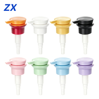 Pompe Distributrice de Lotion en Plastique 24/410, Pompe Cosmétique Colorée Personnalisée pour Flacons de Shampooing et de Lotion Corporelle