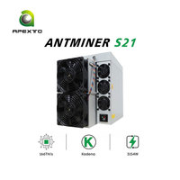 S19 XP Bitcoin Miner Antminer S19j XP S21 200T Hashrate 17.5J TH Efficacité pour petite ferme minière d'occasion reconditionné ASIC
