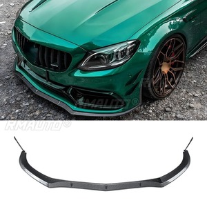 Pour Mercedes Benz Classe C W205 S205 2015-2022 C63 AMG : Lame de pare-chocs avant, séparateur, diffuseur, kit carrosserie, protection de pare-chocs - Product Image 3