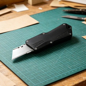 Cuchillo Multiusos Plegable EDC con Mango de Aluminio Ligero, Cuchillas Reemplazables y Clip, de Fábrica Auditada por BSCI - Product Image 5