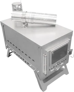 Kompor Tenda Paduan Titanium Wt-Dream Multi-Fungsi, Pemanggang Kayu untuk Luar Ruangan, Oven Barbekyu untuk Berkemah & Mendaki, Impian Pendaki - Product Image 1