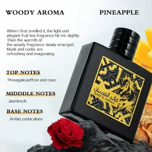 Perfumes de cuero árabe de alta gama de 100 ml, perfume en spray para hombre, feromonas para coquetear, larga duración, atrae a los caballeros, regalo de San Valentín. - Product Image 4
