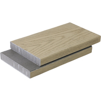 Planche de terrasse composite PU 3600 mm, système de revêtement de sol extérieur à âme pleine, antidérapant, faible entretien pour cour et allée