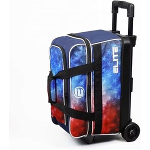 Bolsa de Bolos de Doble Rueda con Compartimento Grande Separado para Zapatos de Bolos y Asa Retráctil, de Fábrica con Certificación BSCI - Product Image 6