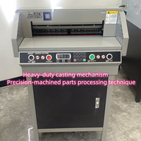 Guillotina Eléctrica para Papel G450VS+, Cortadora de Papel A3/A4 con Bloqueo Electrónico de Cuchilla, Protección de Seguridad Frontal, Recortadora de Papel de 50 mm de Grosor