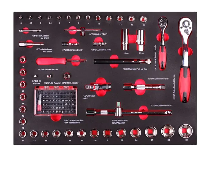 111 pièces Offre Spéciale boîte à outils Kit de réparation de voiture douilles ensemble d'outils à main combinaison