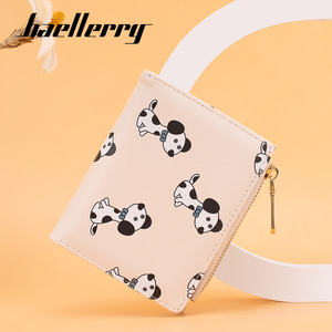 กระเป๋าสตางค์สั้นผู้หญิง Baellerry ลายสัตว์ พับสองตอน กระเป๋าใส่เหรียญแบบมีซิป ใช้ได้ทุกวัน - Product Image 1