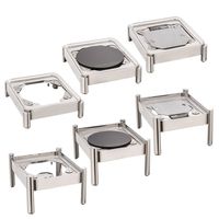 Chauffe-Plat Professionnel à Induction Hydraulique de Luxe en Acier Inoxydable pour Buffet, Idéal pour Hôtels 5 Étoiles
