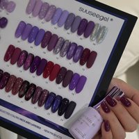 suuseegel Ensemble complet de vernis à ongles gel violet, Nouvelle collection Automne/Hiver 2026, Effet œil-de-chat perlé et scintillant, pour un look éclatant