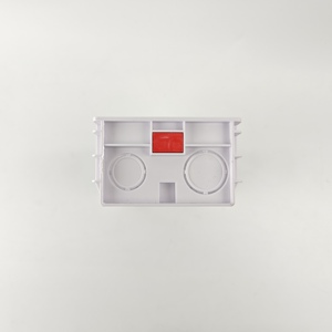 Venta al por mayor 86mm 146mm solo doble PC montaje en superficie de pared interruptor enchufe caja de revestimiento seco - Product Image 4