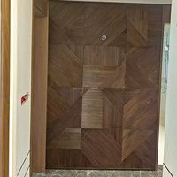 Panel de Madera Tallado en 3D al por Mayor, Revestimiento de Madera Sólida Tejida Resistente a la Humedad para Paneles Decorativos de Paredes Interiores
