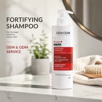 Shampoo fortifiant OEM/ODM avec niacinamide et vitamine E, shampooing volumisant et fortifiant pour réduire les frisottis et la casse des cheveux, 400 ml