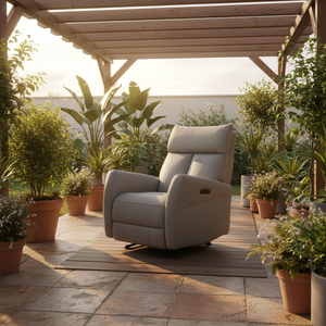 <span class=keywords><strong>Sillón</strong></span> Reclinable Eléctrico de Doble <span class=keywords><strong>Motor</strong></span> para Hogar Inteligente, <span class=keywords><strong>Sillón</strong></span> Individual de Cuero Genuino de Lujo para Oficina y Hogar - Product Image 3