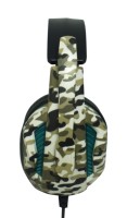 Casque de camouflage filaire Gamer Accessoires de jeu Casque avec lumière LED pour ordinateur PC