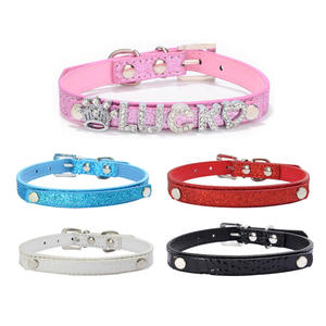 <span class=keywords><strong>Collar</strong></span> para mascotas KingHon, <span class=keywords><strong>collar</strong></span> de cuero rosa, rojo, Morado, negro, blanco y azul para S, suministros para mascotas pequeñas con tachuelas en forma de corazón - Product Image 3