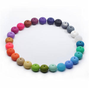 12MM सिलिकॉन मसूर मोती BPA मुक्त खाद्य ग्रेड अबैकस मोती शांत श्रृंखला बनाने के लिए बच्चे को पेश आने वाली <span class=keywords><strong>Teether</strong></span> खिलौने - Product Image 3
