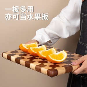 Checkerboard Cutting Board <b>Wooden</b> Rectangle Anti Odor Kitchen Chopping <b>Block</b> Multiple Sizes Available - Product Image 4