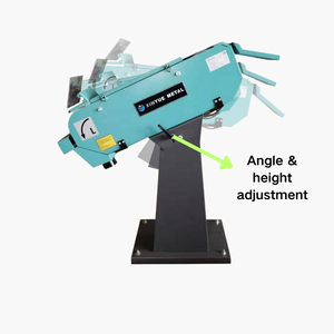 Meuleuse à bande industrielle robuste pour métal 3 x 79 pouces, bande de 75 mm de large, sans vibrations pour le meulage continu en usine, certifiée CE - Product Image 3