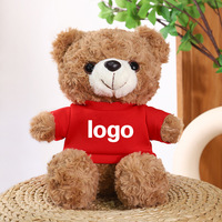 Ours en peluche personnalisé pour cadeau de fête, avec vêtements ajustables, personnalisable selon vos besoins.