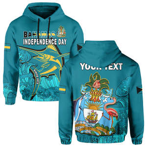 Envío Directo personalizado Bahamas Sudadera con capucha azul <span class=keywords><strong>Marlin</strong></span> con diseñador de las Bahamas cordón bolsillo Sudadera con capucha - Product Image 5