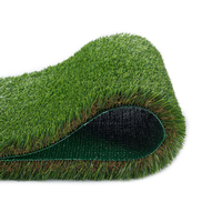 Césped Artificial de Alta Densidad de 25 mm, Alfombra de Césped Sintético Ecológica e Ignífuga para Decoración de Interiores, Duradera