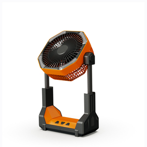 Ventilateur refroidisseur de batterie rechargeable à lumière LED à commande numérique pour voiture et camping-car à usage extérieur en matière plastique avec chargeur - Product Image 2