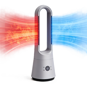 เครื่องทำความร้อนอัจฉริยะ Tuya WiFi แบบทู่ใน1พัดลมไร้ใบพัด - Product Image 1
